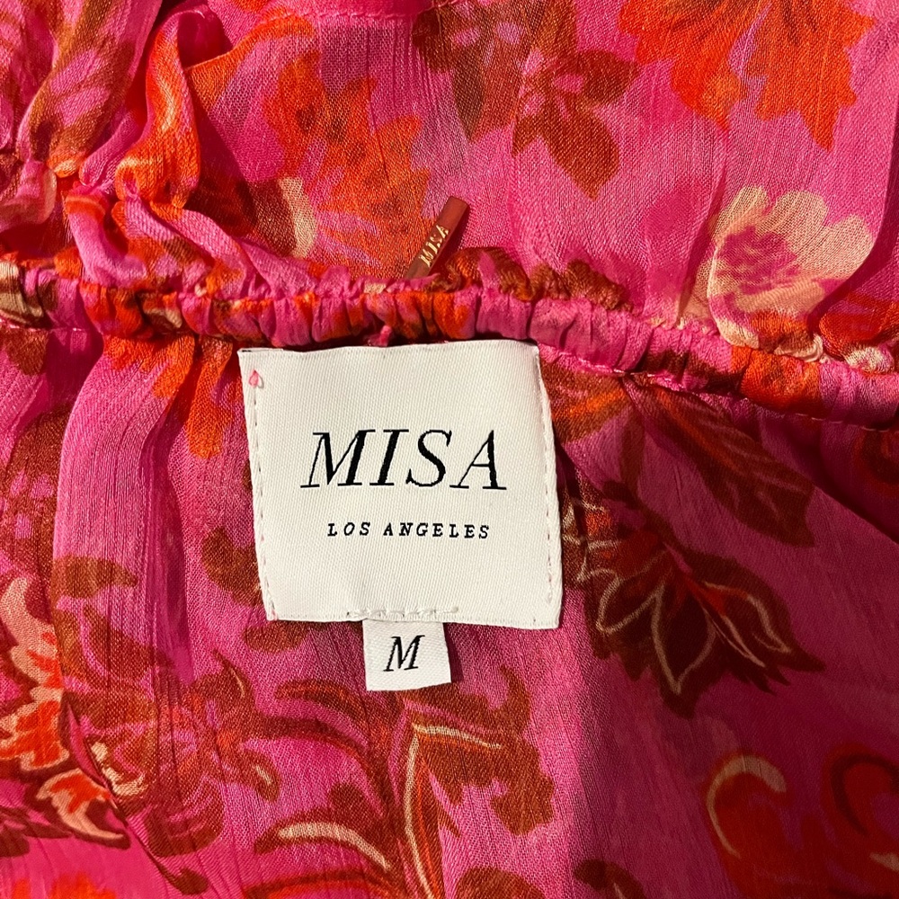 Misa Los Angeles Pink Magdalena Floral Maxi Dress - Picture 3 of 8